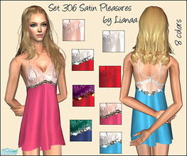Sims 2 — Set 306 Satin Pleasures by Lianaa by Lianaa — Set 306 Satin Pleasures by Lianaa - satin camisoles for adult