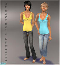 Sims 2 — AF Tops Set I by Tantra — A set of tank tops for ladies. Available for adults and young adults.
