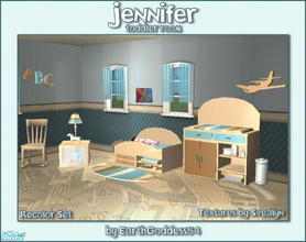 Sims 2 — Jennifer (TC73 Rec) by EarthGoddess54 — This is a recolor set of the Jennifer Toddler Room. Set includes: