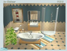 Sims 2 — Reflexsims Laguna TC73 by Eisbaerbonzo — Reflexionistin\'s Roma bathroom for blue days. Wall and floor included.