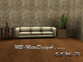 Sims 3 — MB-MetallDesign4 by matomibotaki — Metal pattern in dark brown, yellow and light yellow, 3 channel, to find