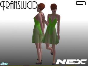 Sims 2 — Translucid by fellifelwayne — Dress with a semi-transparent skirt