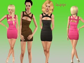 Sims 3 — LP It's Saturday!! by laupipi2 — Smooth garment crossed by numerous strips in the top part