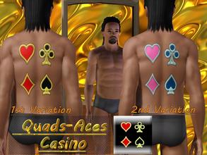 Sims 3 — Quads-Aces-Casino by allison731 — This tattoo is part of the 4 of a Kind-3D Set. Made by requests from (Lydocia,