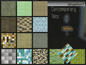Sims 3 — Contemporary Tiles-Brighten11 by Brighten11 — A set of contemporary glass, ceramic and metal tiles, perfect for