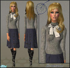 Sims 2 — Heidi Winter Set - 1 by Harmonia — Heidi Winter Set 5 Different everyday outfits for adult & young adult