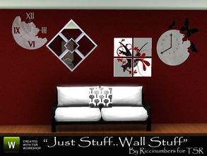Sims 3 — Just Stuff Wall Stuff by TheNumbersWoman — Just a small set in what will be a series of -Just Stuffs- for your