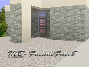 Sims 3 — MB-FacadeFace8 by matomibotaki — Strucctural facade pattern in grey and light yellow, 2 channel, to find under