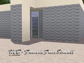 Sims 3 — MB-FacadeFace8small by matomibotaki — Strucctural facade pattern in black and white, 2 channel, to find in