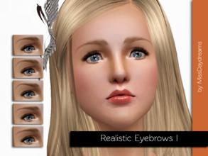 Sims 3 — Realistic Eyebrows I by MissDaydreams — Realistic Eyebrows I will give your Sims a new attractive and realistic
