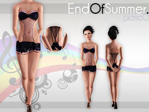 Sims 3 — EndOfSummer.  by plamc0 — Cute and stylish lingerie for your female sims! It is dotted, has semi-transparent
