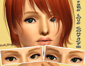 Sims 3 — Pure Love Contacts by SouR_CherrY_GirL — All ages M/F 3 recolorable part. Enjoy!