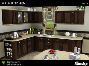 Sims 3 — Aria Kitchen Part1 by Mutske — This is the first part of the Aria Kitchen. This set contains 9 counters,