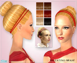 Sims 2 — Valentino Hairstyle by Siluetta — A young Hairstyle seen at the Valentino runway. Available from child to elder.