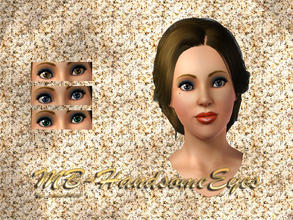 Sims 3 — MB-HandsomeEyes by matomibotaki — New contacts for your sims, 3 recolorable parts by matomibotaki.