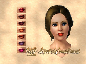 Sims 3 — MB-LipstickCompliment by matomibotaki — A new lipstick by matomibotaki, with 1 recolorable area, nice looking,