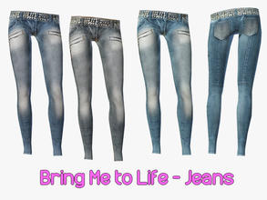 Sims 3 — Bring Me to Life - Jeans by sims2fanbg — .:Bring Me to Life:. Jeans in 3 recolors,Recolorable,Launcher