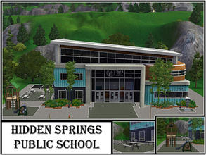 Sims 3 — Hidden Springs New Public School by Markesha — Hidden Springs New Public School <strong>The School building is