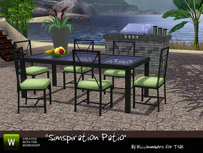 Sims 3 — Magazine Patio by TheNumbersWoman — Now available from Simspiration. The patio set featured in last Years