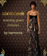 Sims 2 — CAVALLI Evening Gown Dresses by Harmonia — 2 Different Evening Gown Dresses