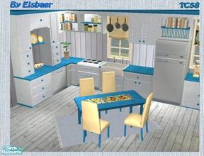 Sims 2 — Altanna\'s Beachhouse Kitchen TC58 by Eisbaerbonzo — Altanna requested a Simtomatic beachhouse kitchen and