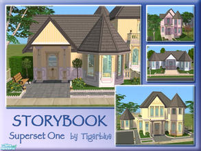 Sims 2 — Storybook Superset One by Tigerblue — Create a Victorian Storybook village with these lots. They include a home
