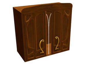 Sims 3 — Art Nouveau Kitchen - Cabinet by ShinoKCR — has a Corner