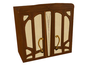 Sims 3 — Art Nouveau Kitchen - Cabinet w Glassdoors by ShinoKCR — has a Corner