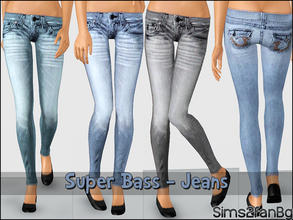 Sims 3 — Super Bass - Jeans by sims2fanbg — .:Super Bass:. Jeans in 3 recolors,Recolorable,Launcher Thumbnail. I hope u