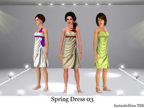 Sims 3 — fantasticSims Spring Dress 03 by fantasticSims — fantasticSims Spring Collection 2011. Light flowing dress with