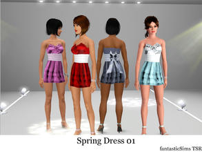 Sims 3 — fantasticSims Spring Dress 01 by fantasticSims — Spring Collection 2011. Perfect for everyday wear. Dress has a
