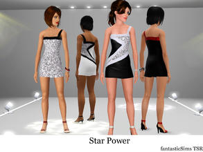 Sims 3 — Star Power -Short Dress by fantasticSims — Star Power - Short Dress - has 2 dress variations in one file. Dress