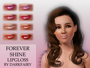 Sims 3 — Forever shine lipgloss by darkfairy2 — With two recolorable zones one for the colour and one for the shiny