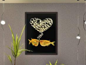 Sims 3 — Tetra Fish Blowing Bubbles in Heart Shape by ung999 — Tetra Fish Blowing Bubbles in Heart Shape by Images