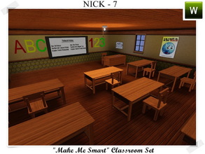 Sims 3 — -Make Me Smart- Classroom Set by Nick-7 — Create your school or change your living room into a perfect