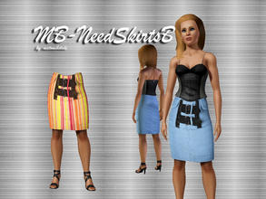 Sims 3 — MB-NeedSkirtsB by matomibotaki — Stylish skirt for your sims ladies, recolorable, by matomibotaki