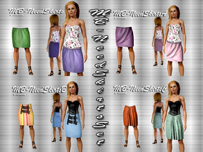 Sims 3 — MB-NeedSkirtsSet by matomibotaki — 4 different stylish skirts for your sims ladies. All recolorable. by
