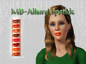 Sims 3 — MB-AllureLipstick by matomibotaki — New recolorable lipstick, by matomibotaki.