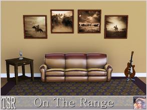 Sims 3 — On The Range by ziggy28 — Four on the range pictures by Adam Jahiel. Recolourable frames. One file four pictures