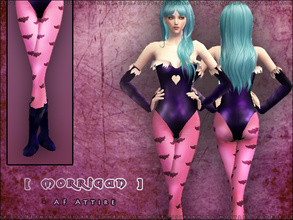 Sims 2 — [ Morrigan ] - AF Attire by Screaming_Mustard — Cosplay your Sims as Morrigan Aensland, the succubus from