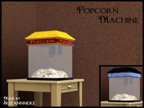 Sims 3 — Popcornmachine by Suzannneke — Popcorn has to be there when your sims are watching a movie. Made by Suzannneke