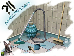 Sims 3 — Cleaning Things! by Cyclonesue — Yes, Cyclonesue makes CLEANING things! A vacuum cleaner, broom and dustpan and