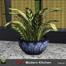 Sims 3 — Retro Kitchen Plant by Cashcraft — An exotic house plant, it needs moderate watering and organic fertilizer once
