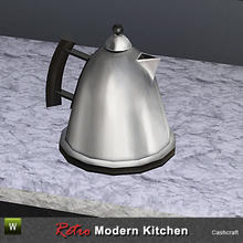 Sims 3 — Retro Kitchen Tea Kettle by Cashcraft — A stainless steel retro tea kettle, decorative only. Created by TSR.