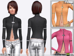 Sims 3 — Knit Turtleneck Top - S72 by ekinege — 2 recolorable parts. Y.Adult - Adult.