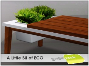 Sims 3 — A Little Bit of ECO - Bench by greenestnoodle — Working as outdoor bench 2 channels