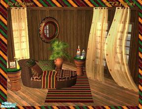 Sims 2 — Hatari Lodge TC72 by Eisbaerbonzo — I did this Texture Challange 72 set with the film Hatari running through my