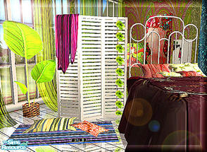 Sims 2 — Persienne Bedroom by Alban_Alban — I went back to the Pleasent family! In my game, the twins are still teens but
