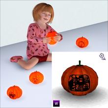 Sims 3 — Pumptern D by Flovv — The perfect decoration and toy for Halloween. A stretch pumpkinshaped glowing toy.