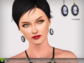 Sims 3 — Cameo Earrings by katelys — Retro earrings for teens-elder females. Two versions included.